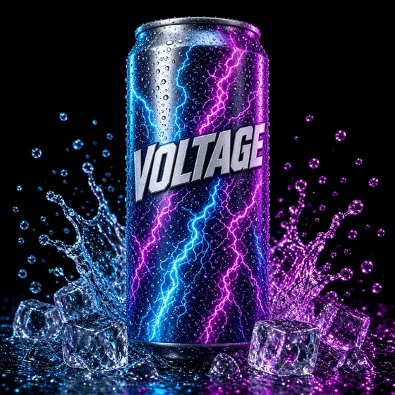 AI-generated sample concept: Energy drink can: 