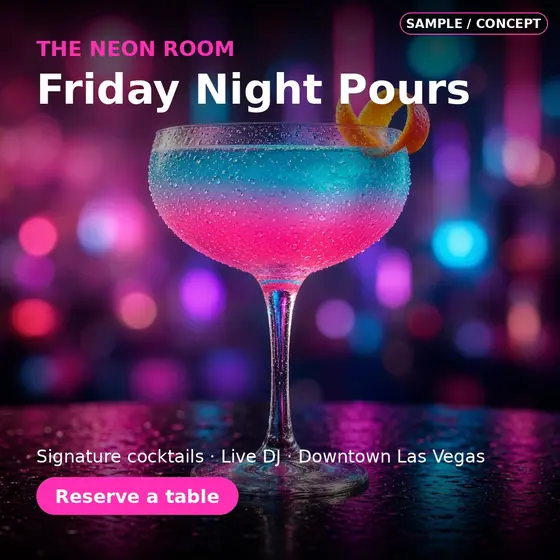 AI-generated sample concept: Event promo: 